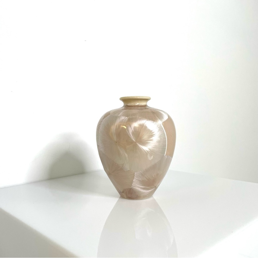 Artisan | Crystaline Ceramic Vase Louise Reding Studio Art |Collectable Signed - Picture 4 of 7